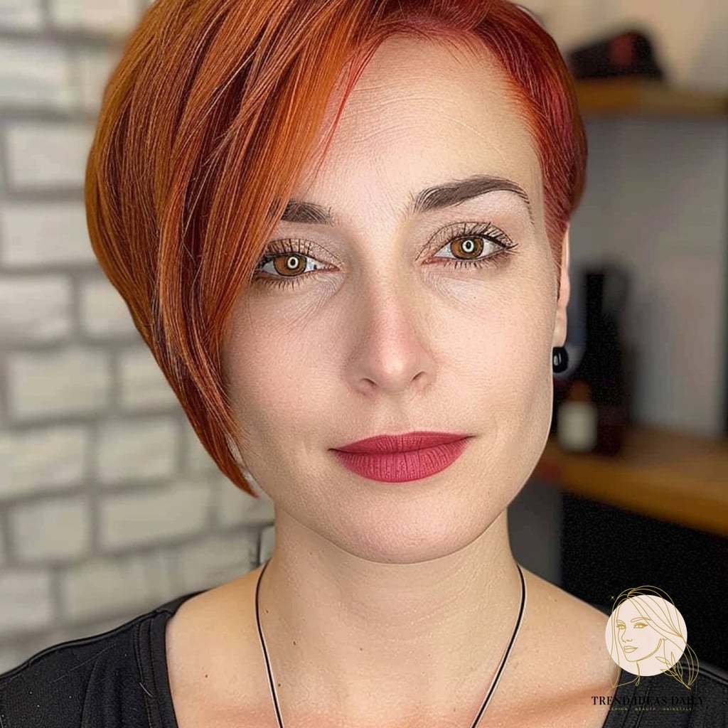 The Asymmetrical Pixie-Bob for Short Straight Hair