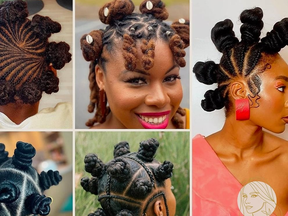 Bantu Knot Updo