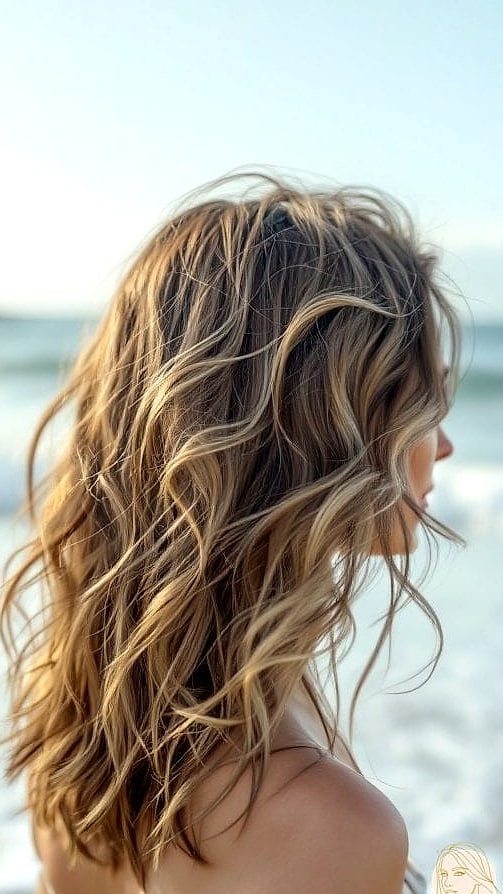 Beachy Waves with Highlights