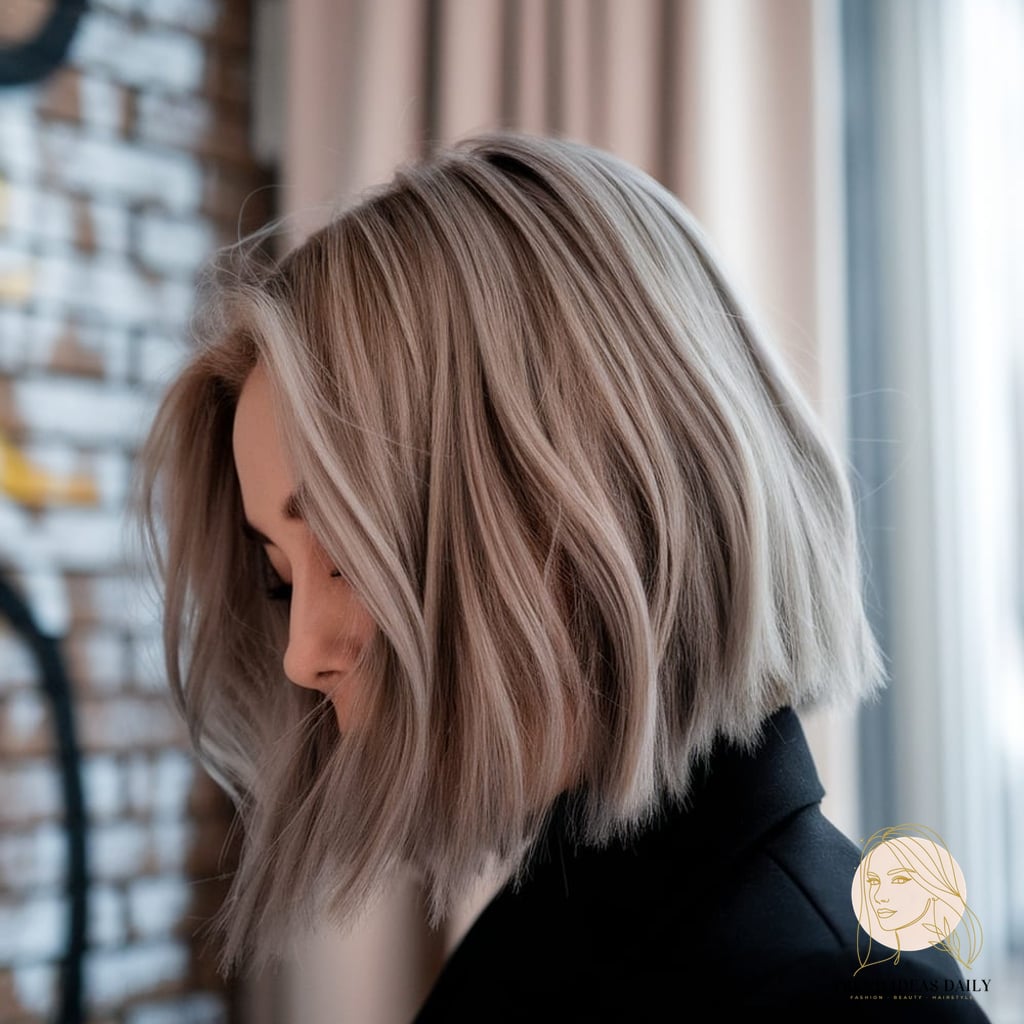 Blunt Cut with Subtle Highlights