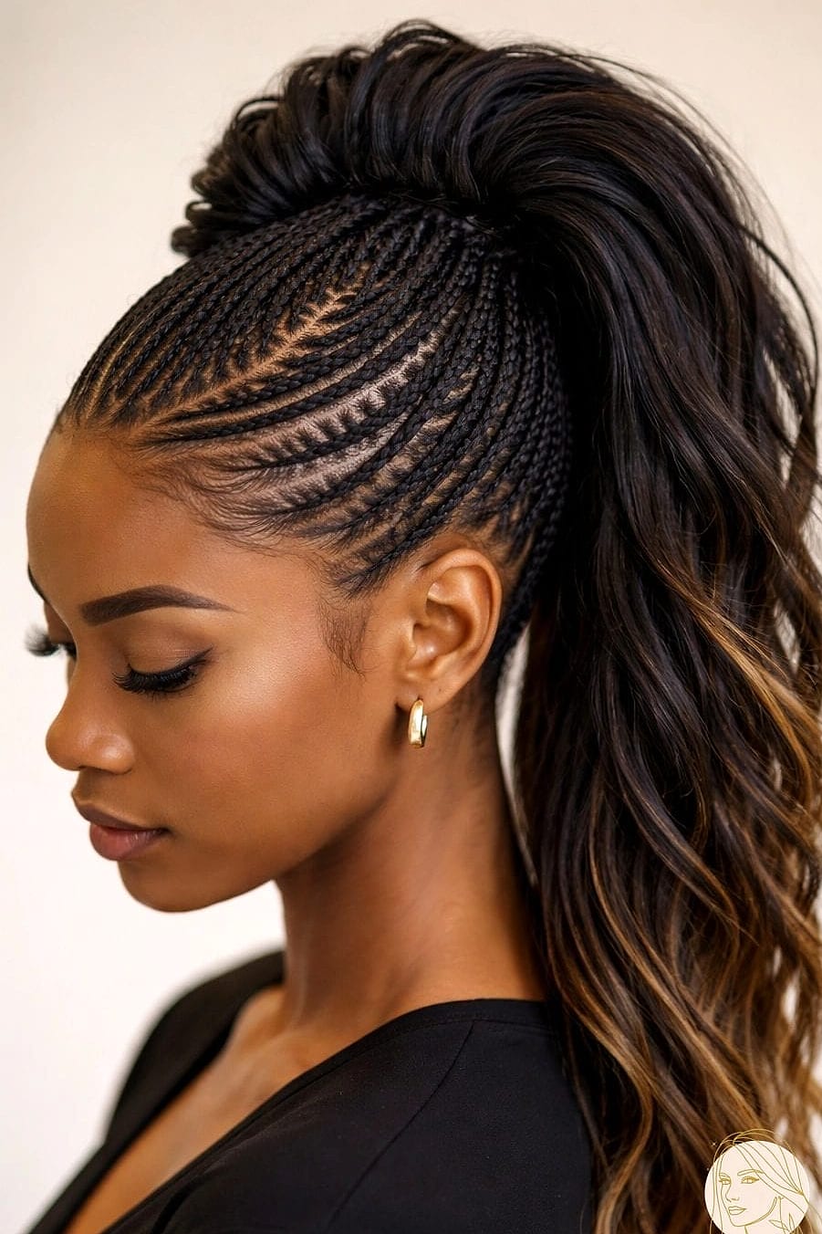 11 Easy Ponytail Hairstyles Medium We're Obsessed With Right Now 11 Braided Mohawk Ponytail with Curls