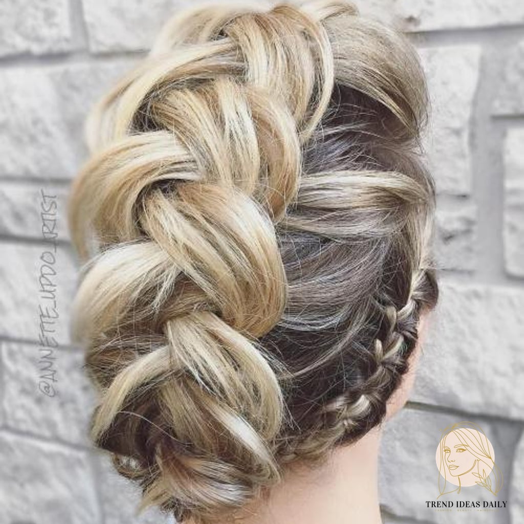 20 Stunning Braid Short Hairstyles Worth Bookmarking Today 5 Chunky Dutch Braid