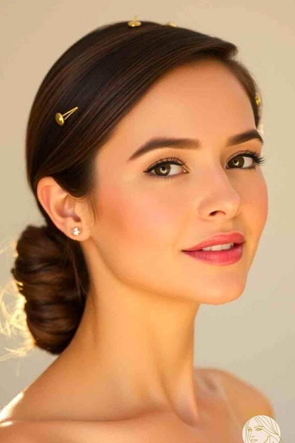 23 Bobby Pin Hairstyles For Short Hair for When You Need a Fresh Change 2 Classic Side-Swept Pin