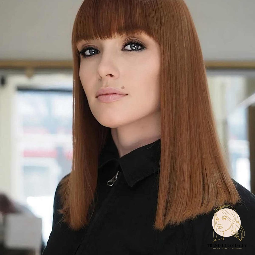 Copper Blunt Straight Cut