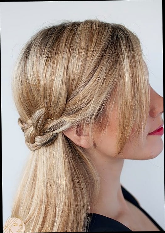 20 Half Pony Hairstyles For Short Hair That Are Actually Easy to DIY 18 Crown Braid Half Up Hairstyle