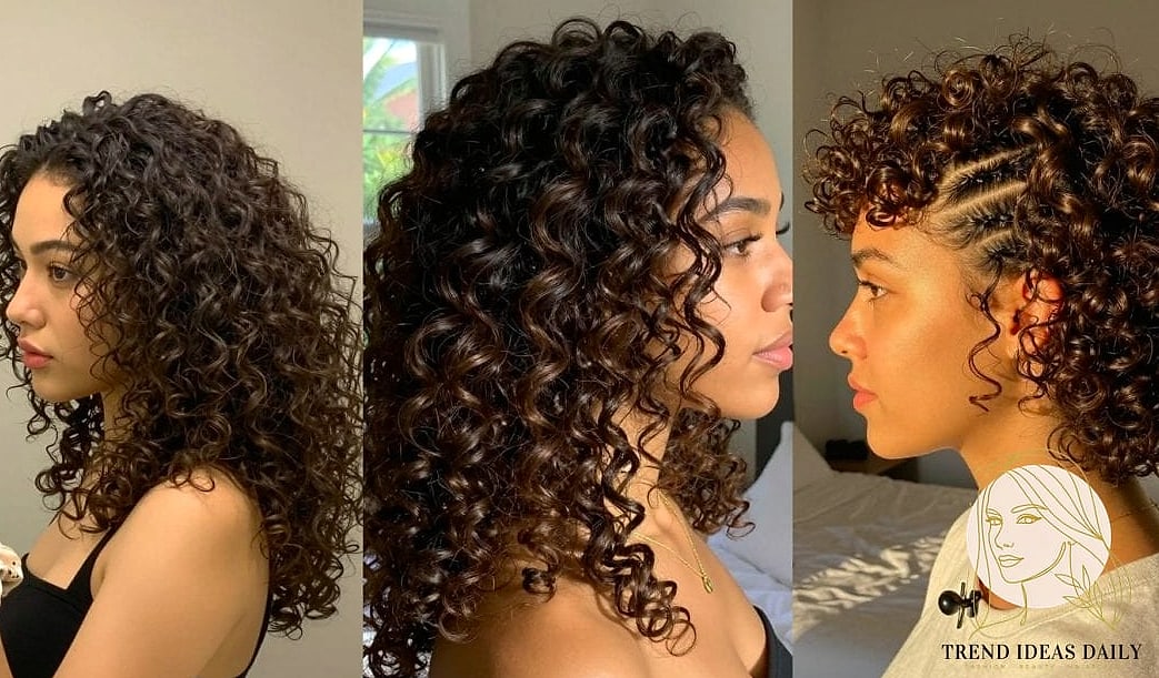 Curly Crop with Side-Swept Fringe