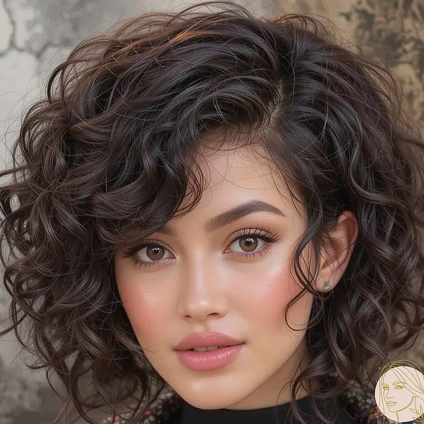 14 Hairstyles To Do With Short Hair That Are Actually Easy to DIY 5 Curly Crop with a Tight Undercut for Contrast