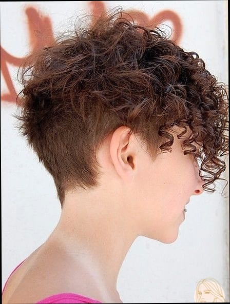 Curly Fringe Pixie