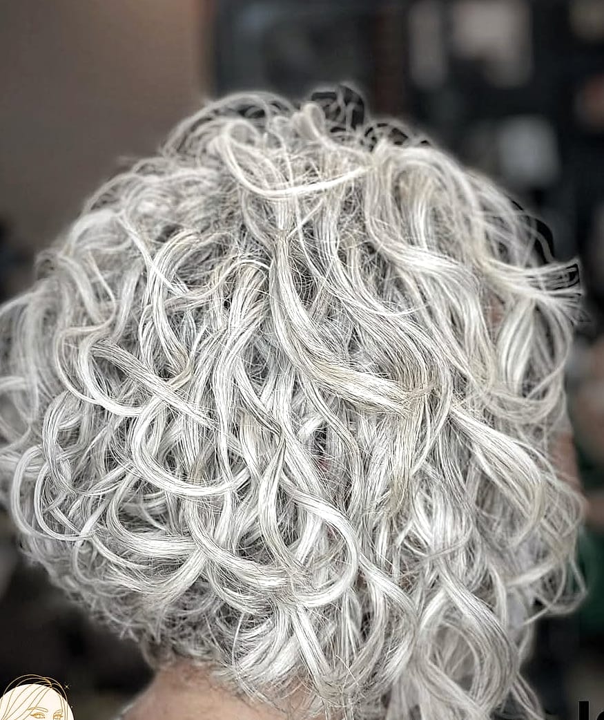 Curly Inverted Bob