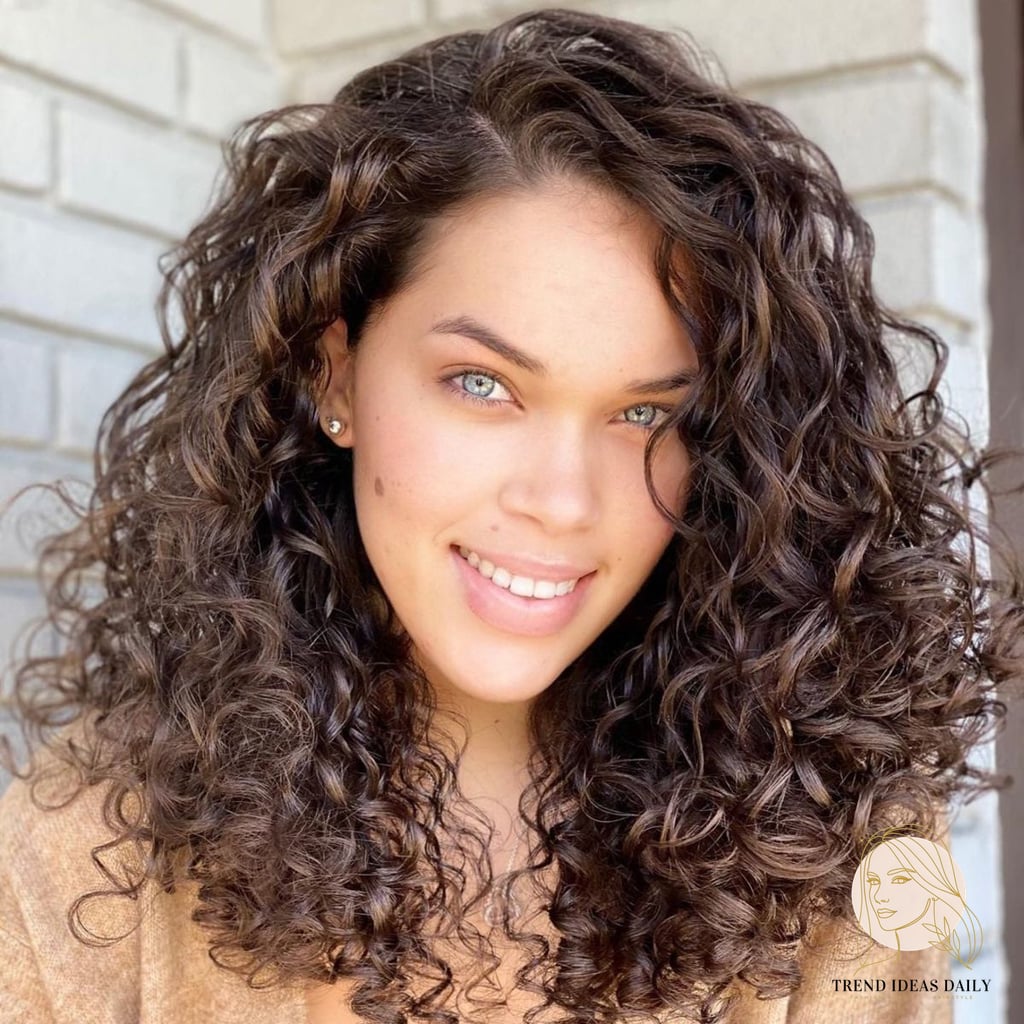 10 Stunning Hairstyles For Medium Length Curly Hair Worth Bookmarking Today 5 Dark Brown Hair Style