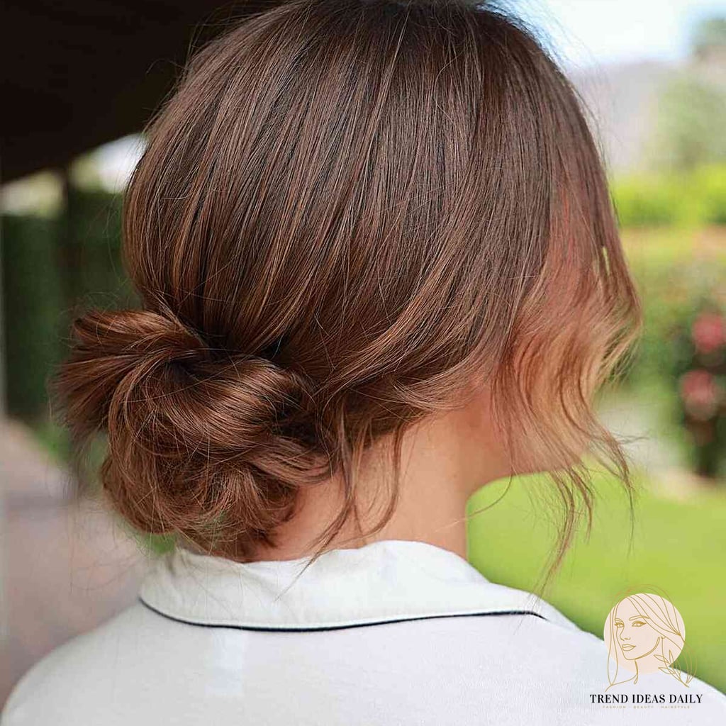 Easy Low Messy Bun Hairstyle