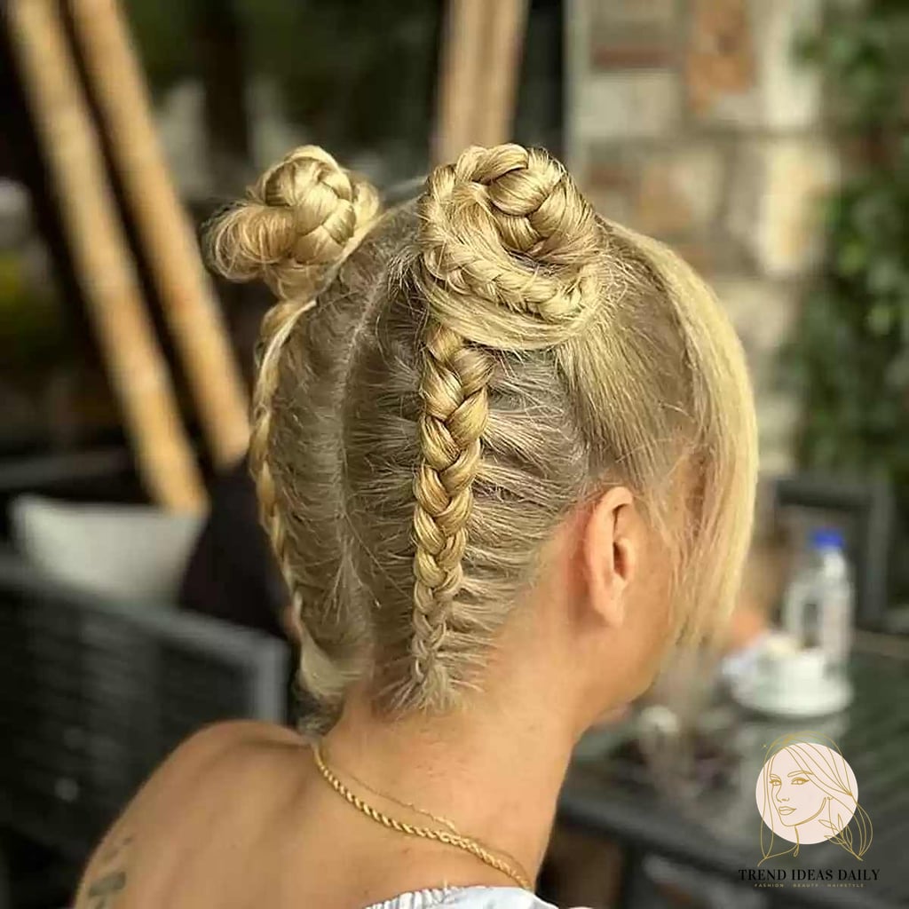 Edgier Braids on Short Hair