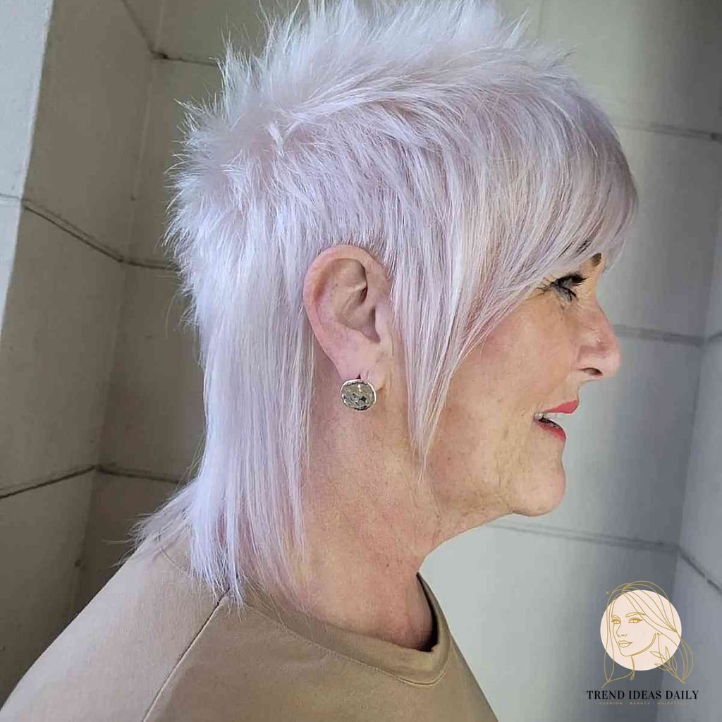 13 Half Up Half Down Hair Short Hair That Prove This Trend Is Here to Stay 4 Edgy Mullet with Spiky Crown Layers