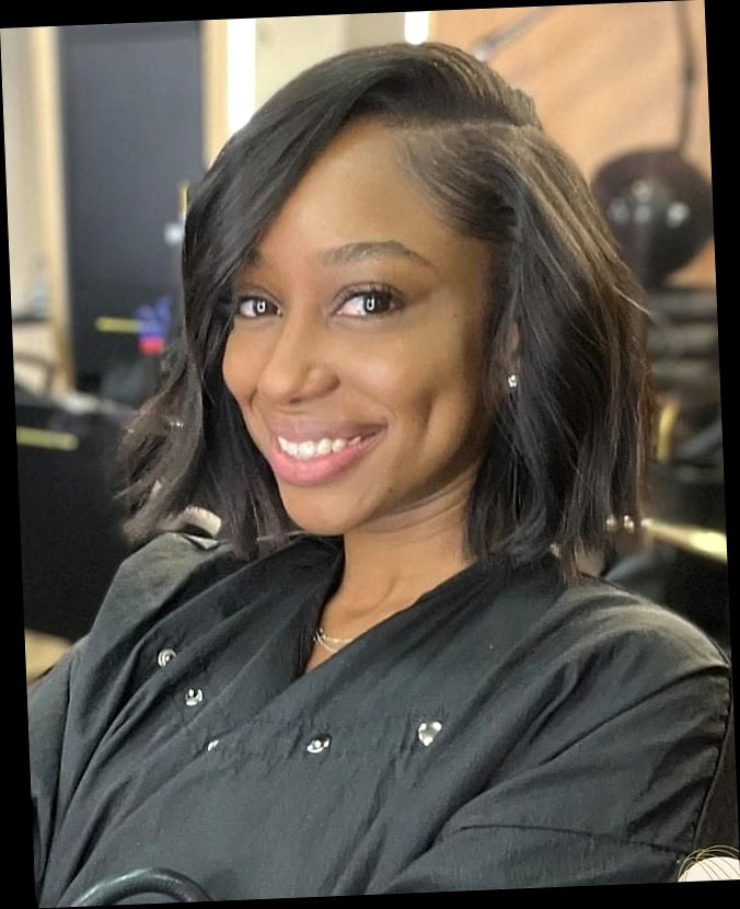 25 Silk Press Hairstyles Short Hair for When You Need a Fresh Change 19 Effortless Tousled Layered Bob with Subtle Highlights and Face Framing