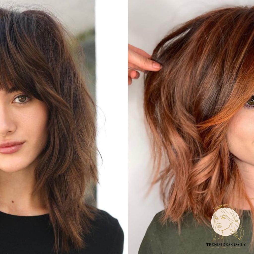 9 Summer Hairstyles For Medium Length Hair Looks That Will Seriously Inspire You 10 Face-Framing Shag With Bangs