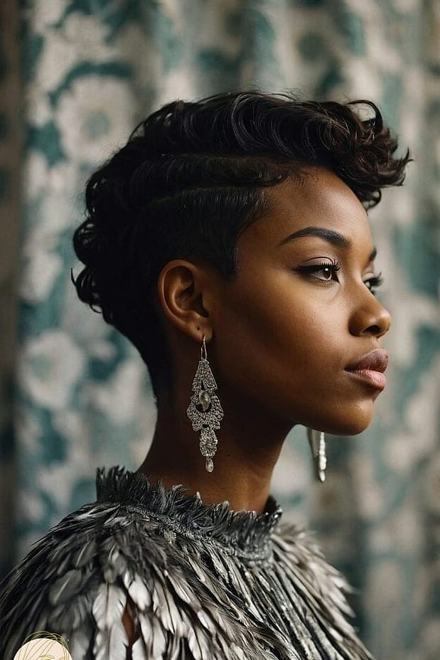 14 Stunning Easy Formal Hairstyles For Medium Hair Worth Bookmarking Today 13 The Feathered Berry-Toned Pixie Bob