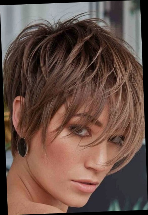 19 Short Hair Easy Hairstyles That Are Both Cute and Low Maintenance 16 Feathered Pixie