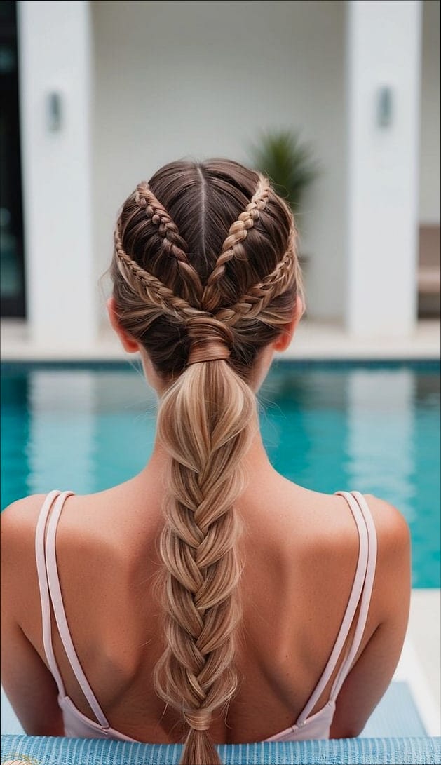 27 Stunning Braid Hairstyles Short Hair Worth Bookmarking Today 8 Fun Pool Party Hairstyles That Stay Stylish All Day
