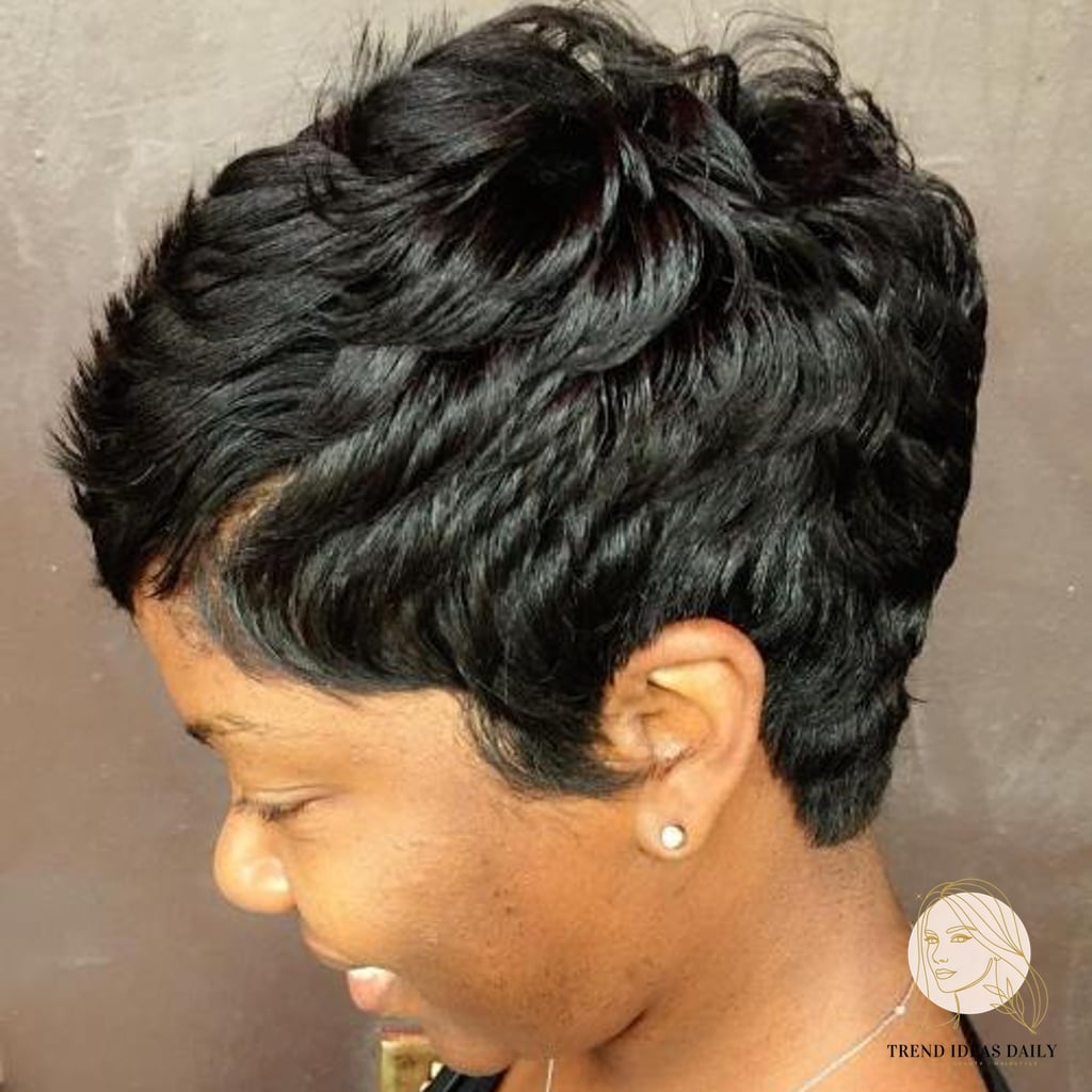 25 Silk Press Hairstyles Short Hair for When You Need a Fresh Change 8 Jagged Pixie Style