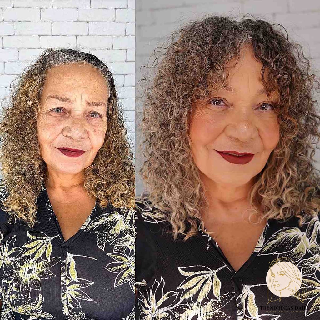 25 Cute Hairstyles For Medium Hair Curly Perfect for Your Next Salon Appointment 7 Layered Curly Hair Idea