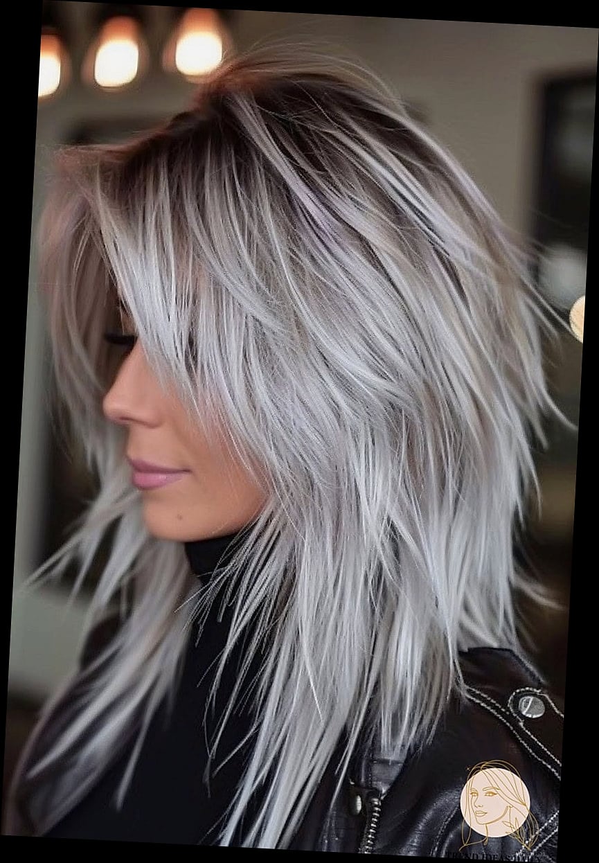 Layered Cut with Silver Highlights