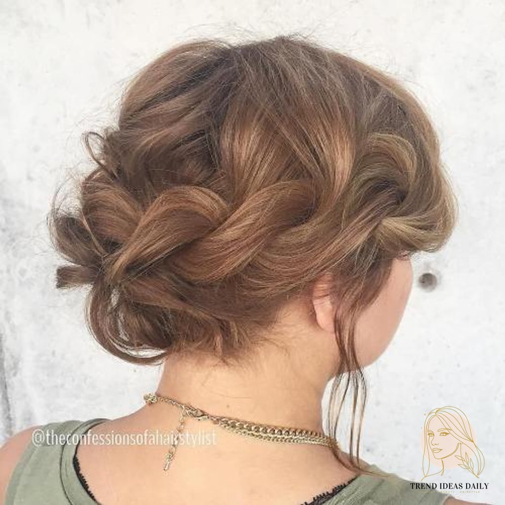 17 Stunning Cute Prom Hairstyles For Short Hair Worth Bookmarking Today 3 Loose Twisted Updo