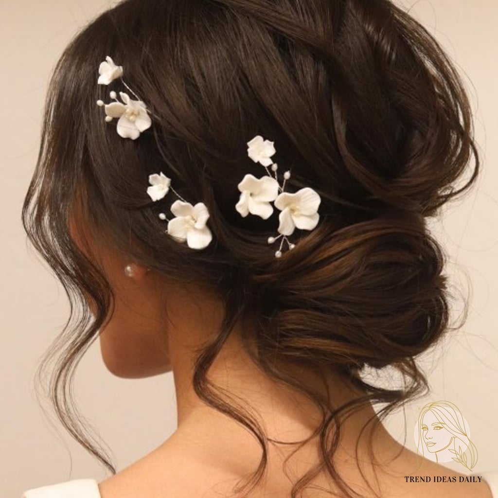 Low Bun with Loose Curls