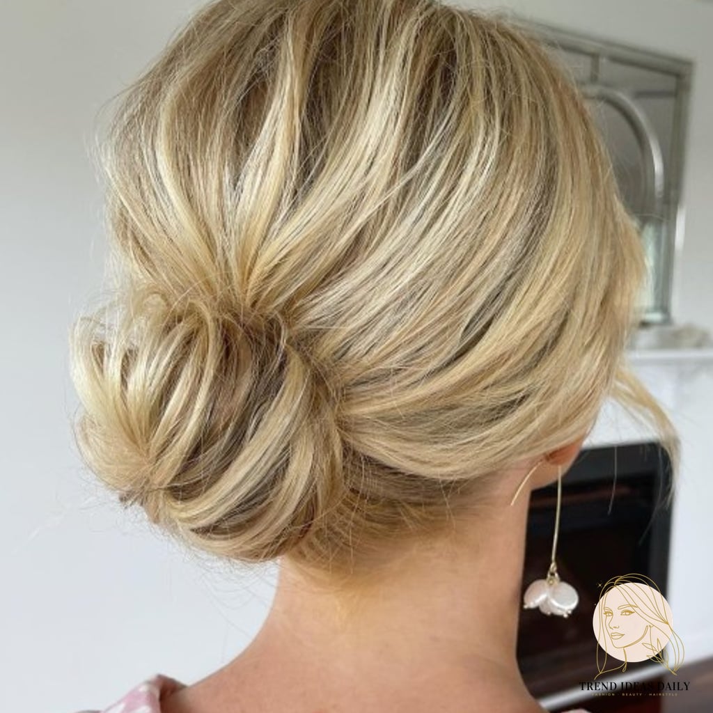 Low Bun with Clip-In Extensions