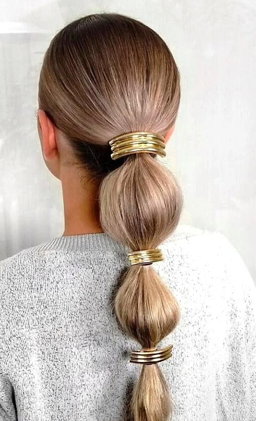 9 Summer Hairstyles For Medium Length Hair Looks That Will Seriously Inspire You 4 Low Sleek Ponytail