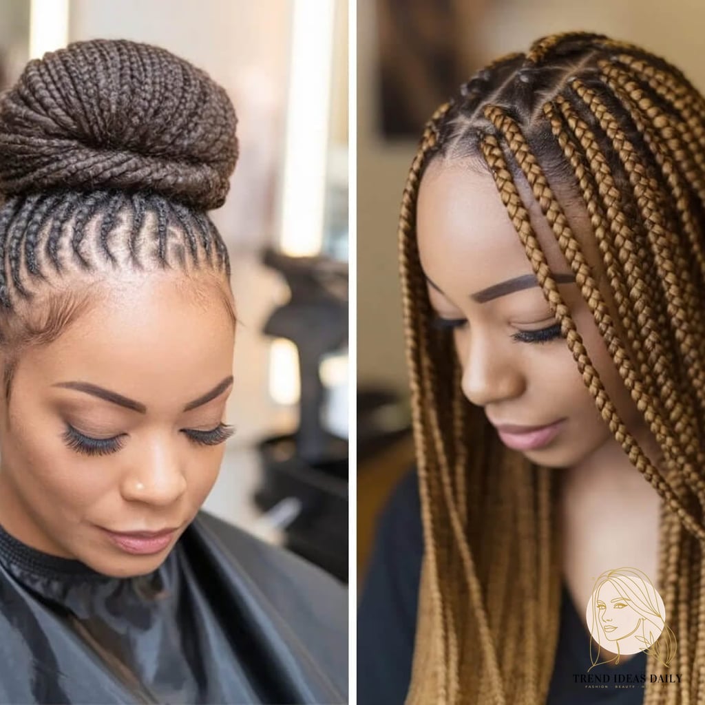 Micro Braids with Curls