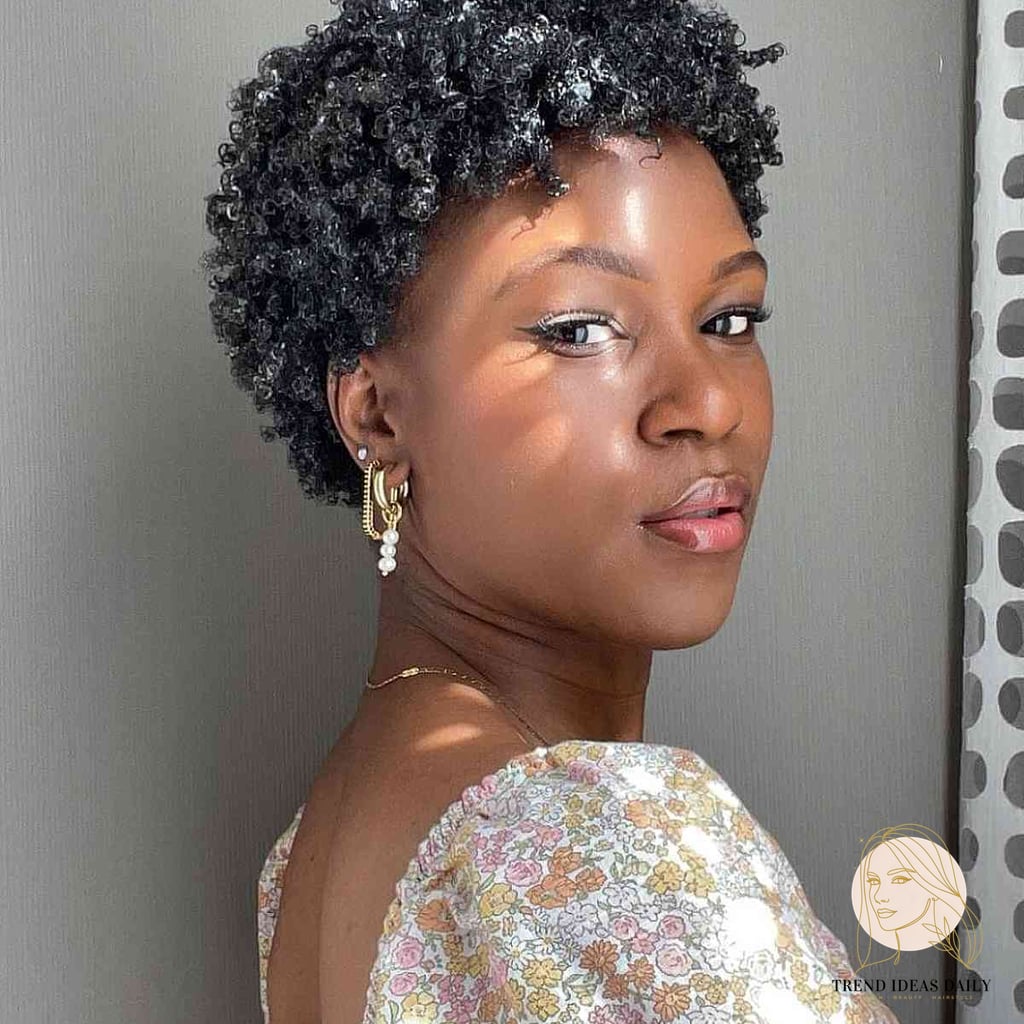 12 Easy Hairstyles For Short Hair Black to Show Your Stylist ASAP 3 Natural Tight Curls