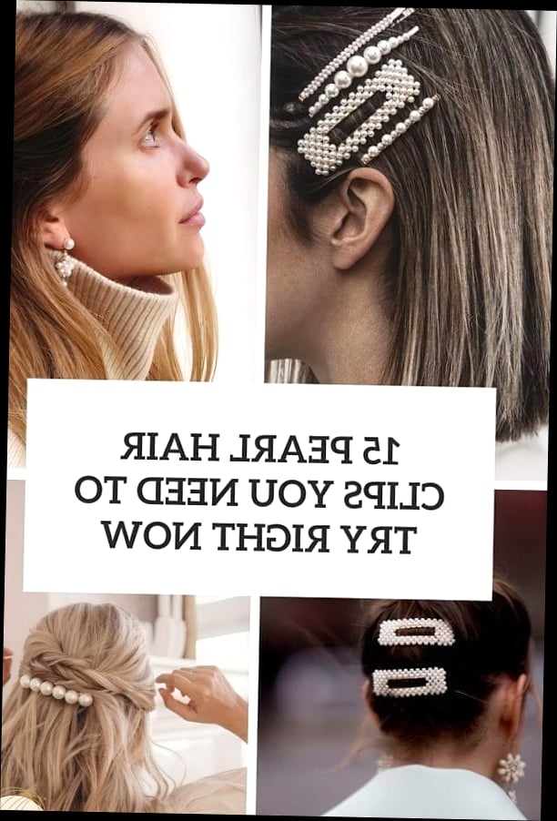30 Hairclips Hairstyles Short Hair Ideas You Need to Try Right Now 7 Pearl Clip Accent