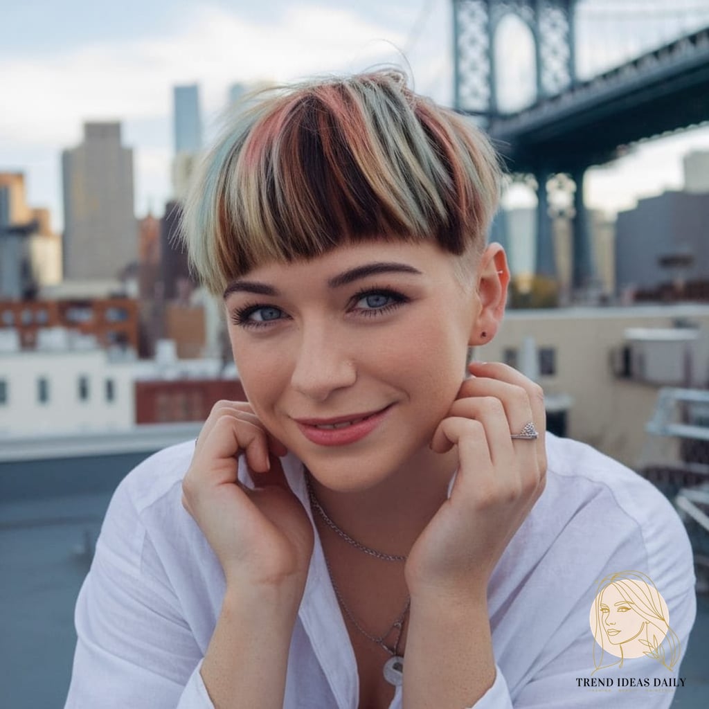 Playful Hairdo with Highlights