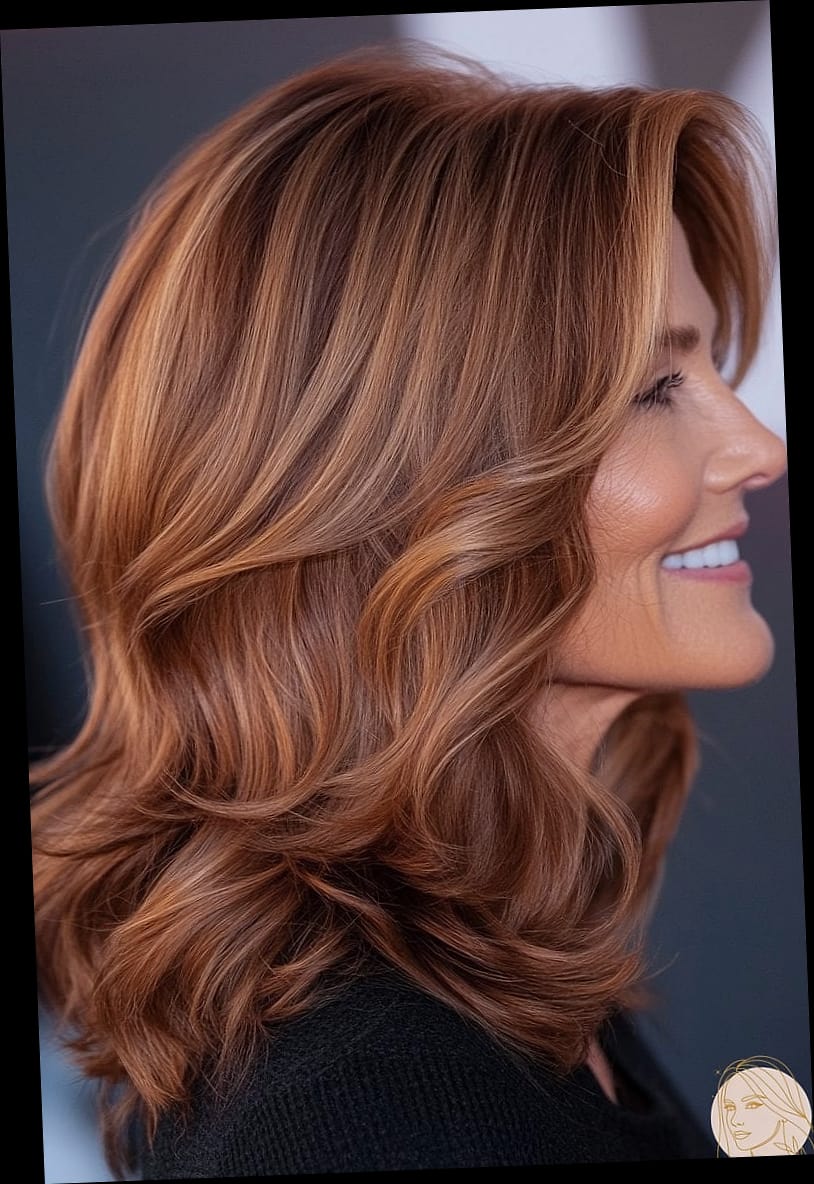15 Cute Medium Hairstyles Looks That Will Seriously Inspire You 16 Refined Chestnut Layered Flip for Medium Hair