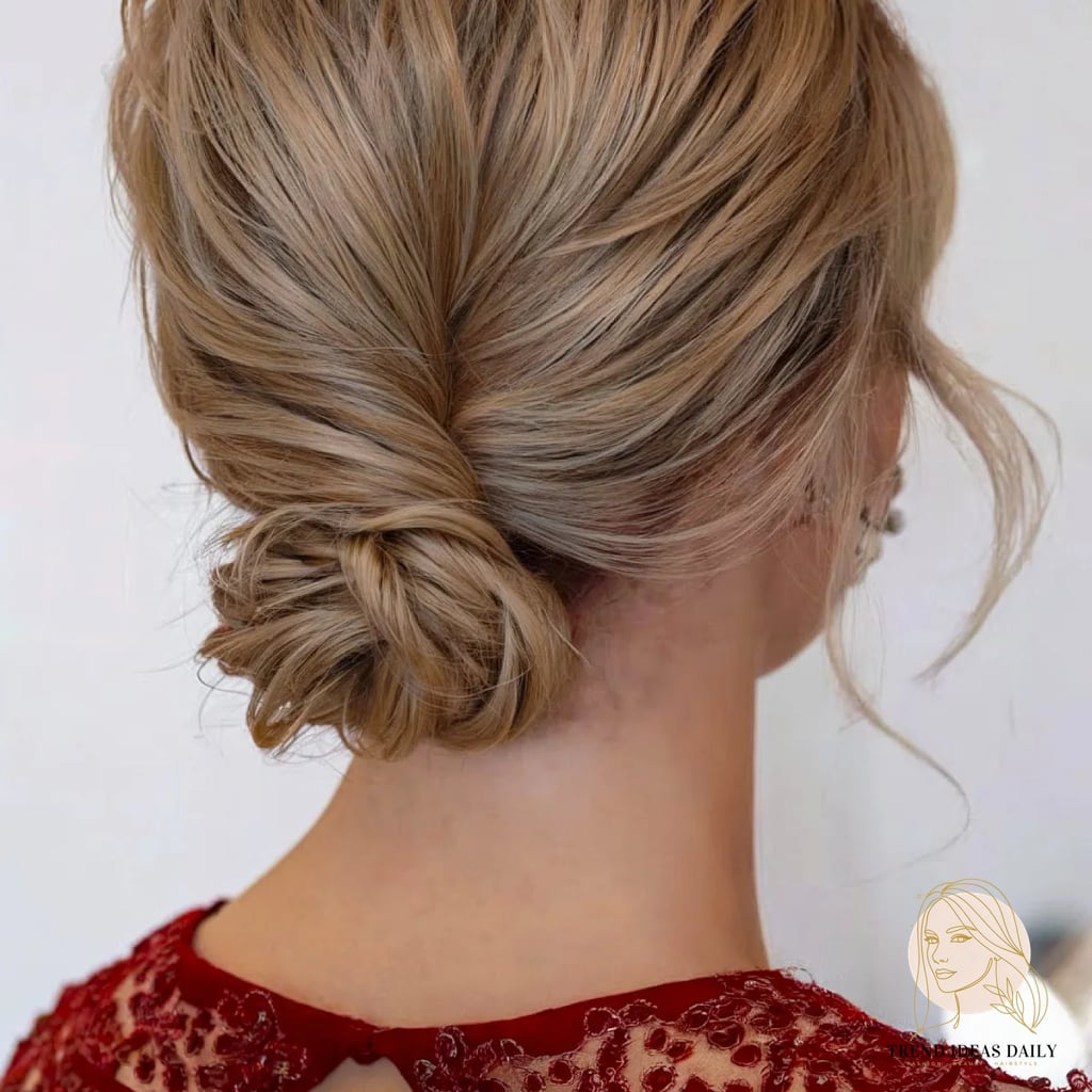 Reverse French Braid Bun