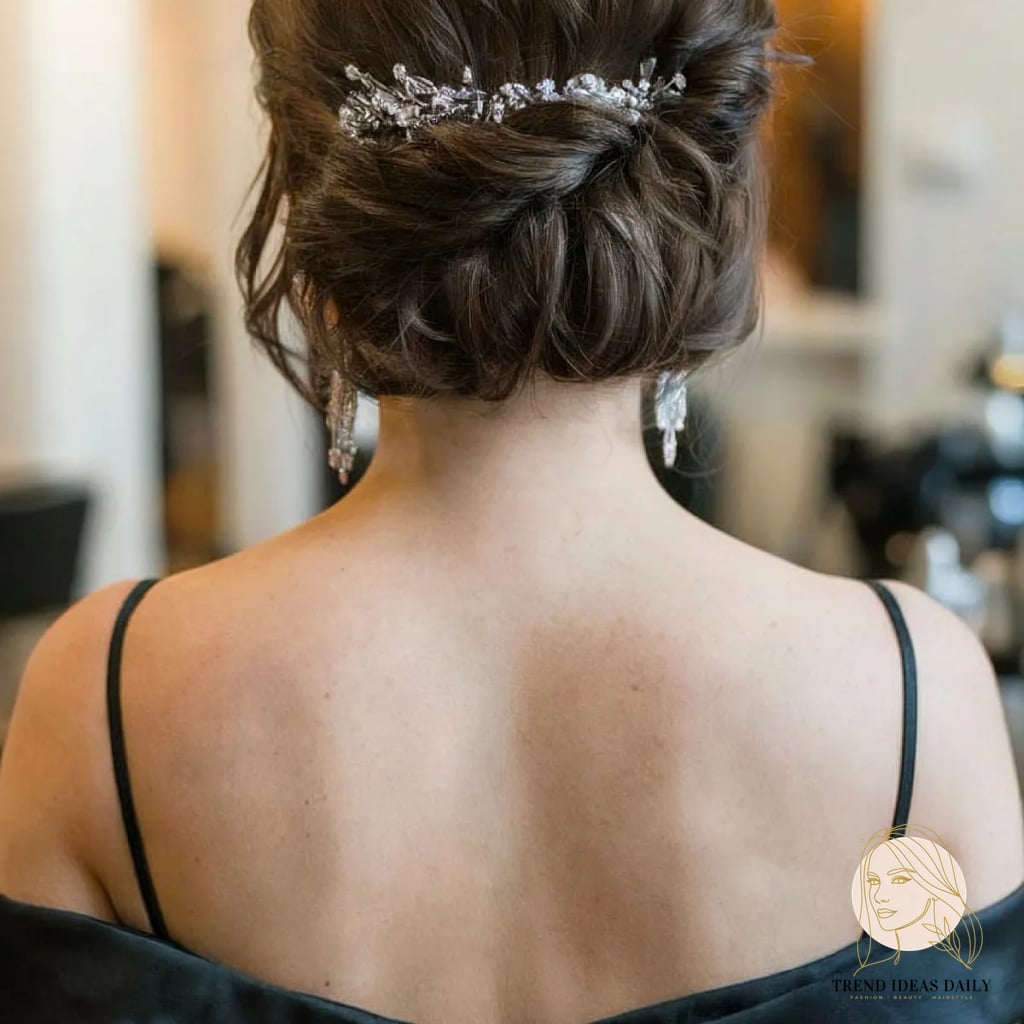 Romantic Pinned Prom Updo