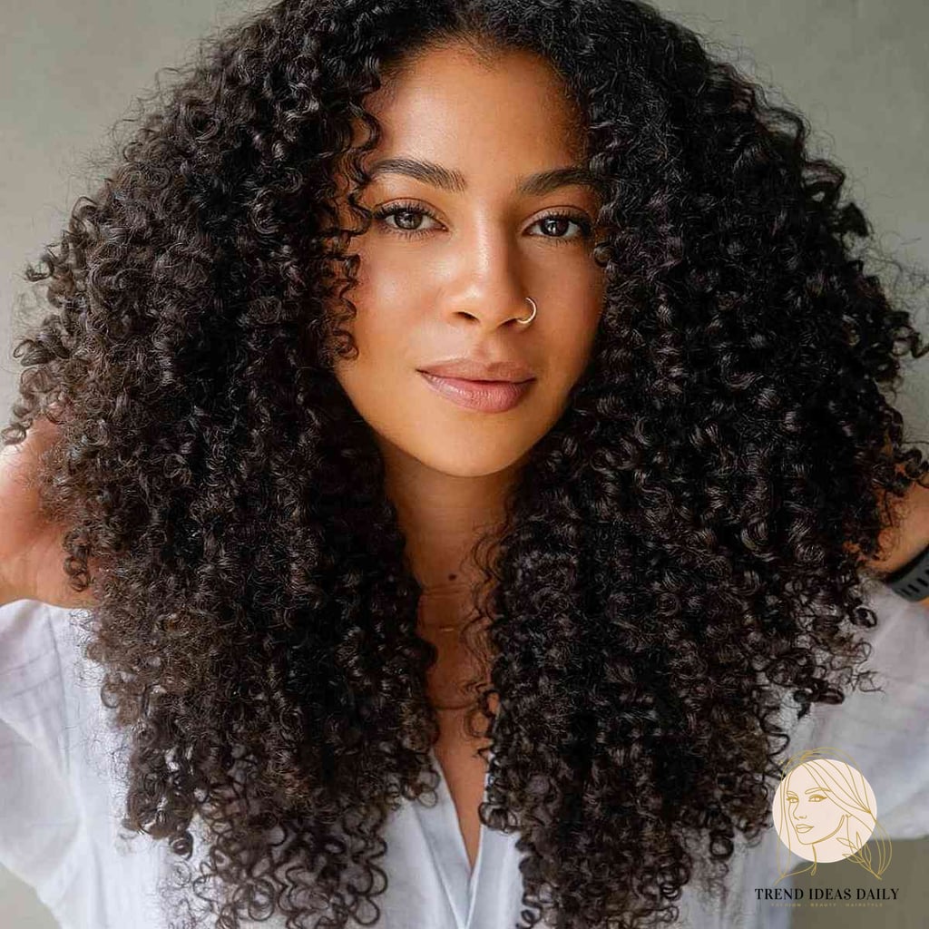 10 Natural Hairstyles For Short Hair 4C to Show Your Stylist ASAP 3 Romantic Thick Long Curls