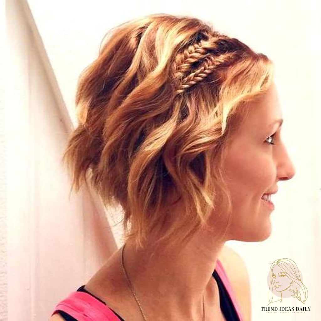 17 Stunning Cute Prom Hairstyles For Short Hair Worth Bookmarking Today 8 Shaggy Bob with Boho Braids