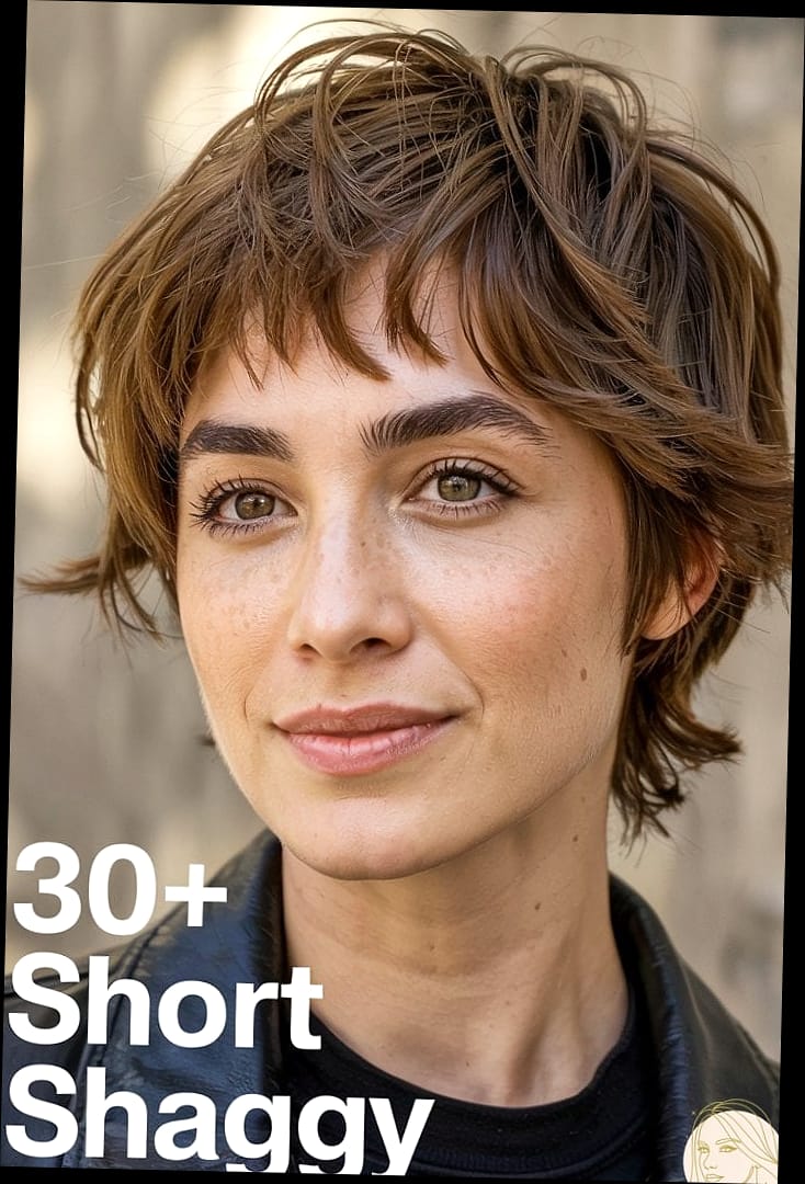 15 Glam Hairstyles For Short Hair Everyone Is Pinning Right Now 13 Shaggy Short Cut