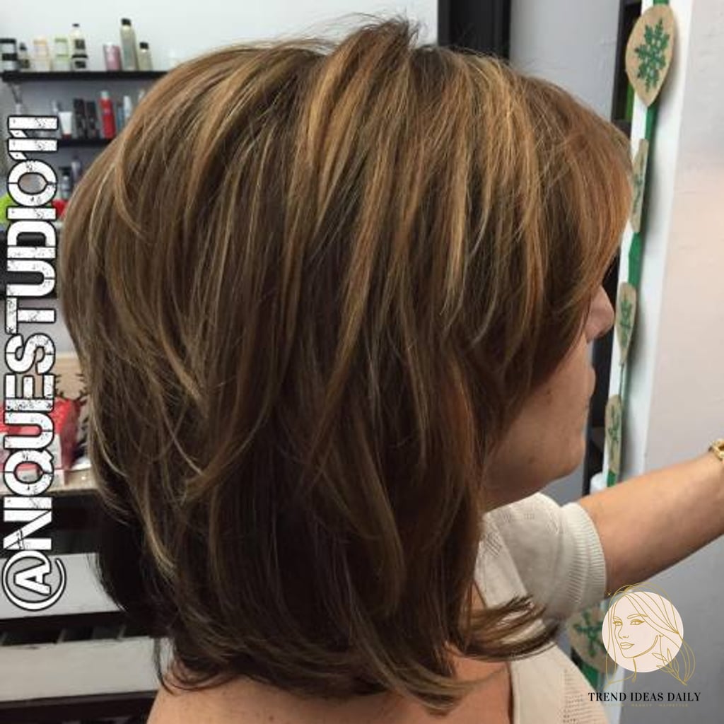 25 Pretty Hairstyles For Medium Hair for When You Need a Fresh Change 5 Shag for Thick Hair