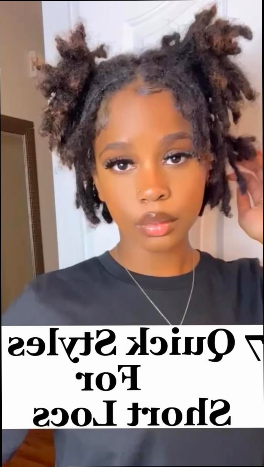 Short Locs with Beads