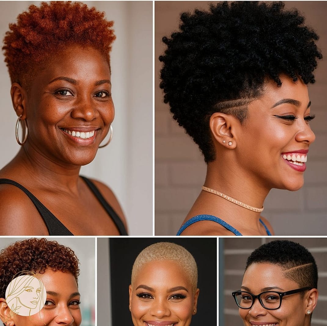 10 Natural Hairstyles For Short Hair 4C to Show Your Stylist ASAP 9 Short Natural Afro