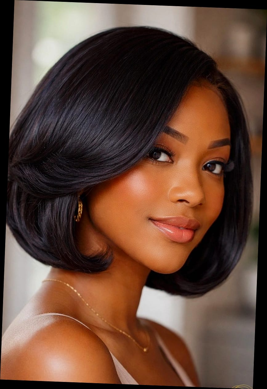 25 Silk Press Hairstyles Short Hair for When You Need a Fresh Change 25 Short Silk Press Bob