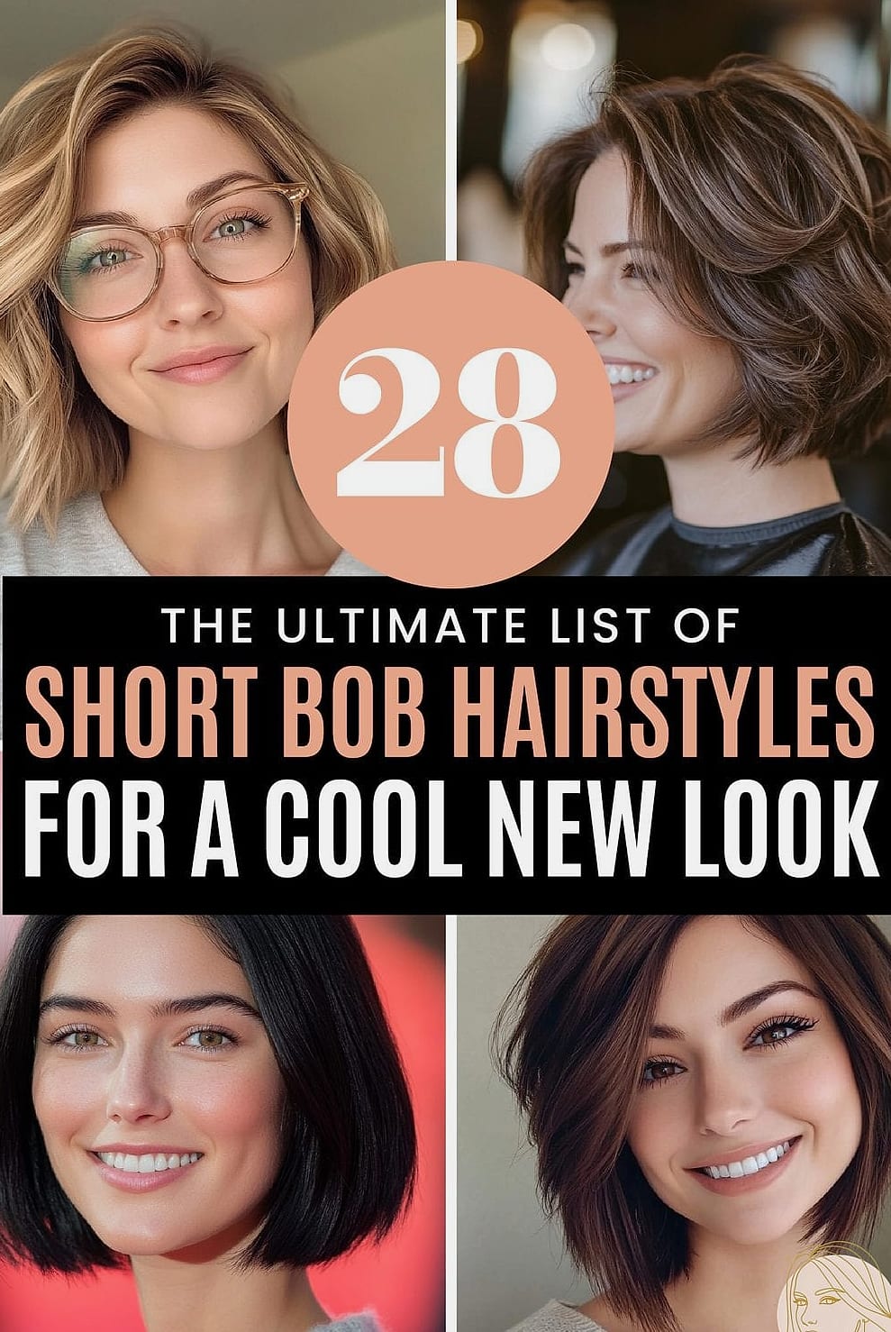 19 Short Hair Easy Hairstyles That Are Both Cute and Low Maintenance 17 Short Sleek Bob with Middle Part