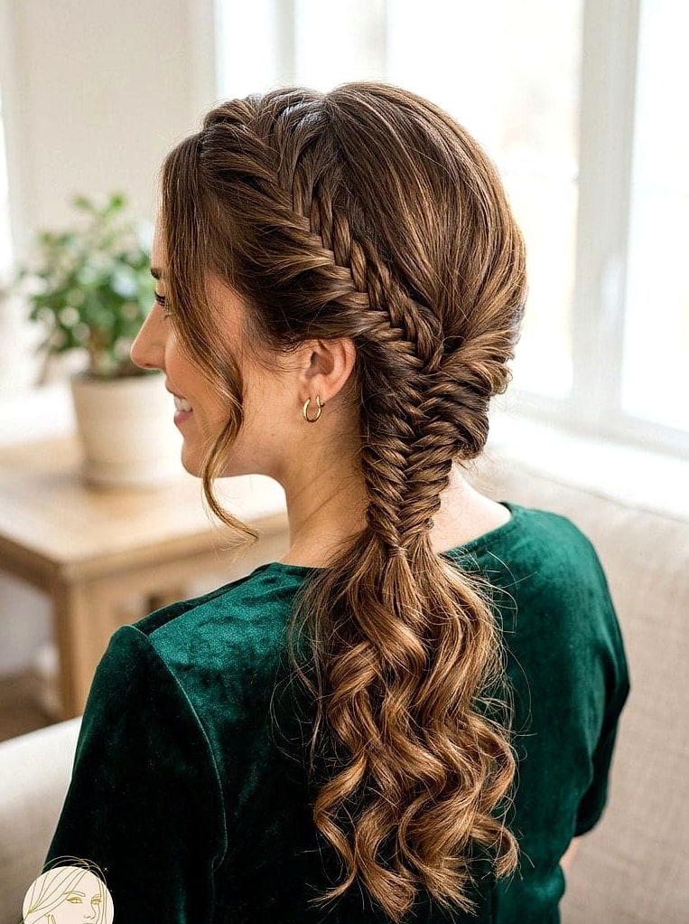 27 Stunning Braid Hairstyles Short Hair Worth Bookmarking Today 27 Side Fishtail Braid