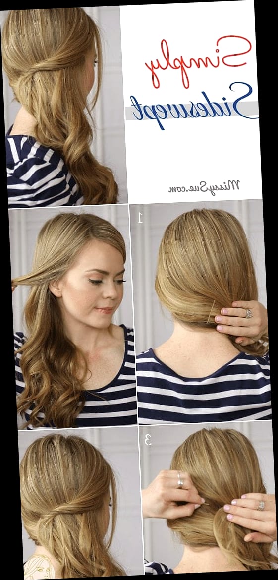30 Quick And Easy Hairstyles For Short Hair That Are Actually Easy to DIY 6 Side-Swept Sleek Look