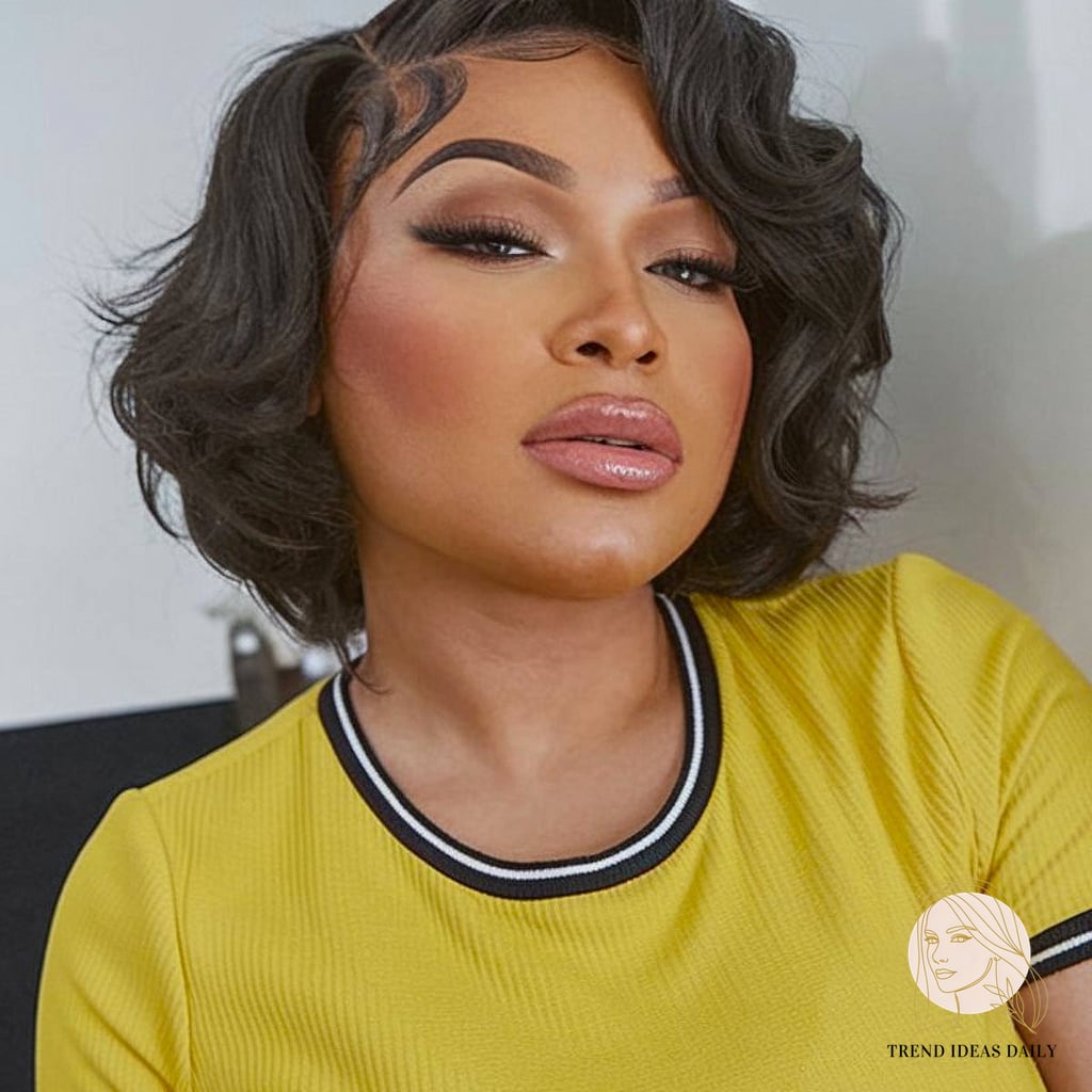 25 Silk Press Hairstyles Short Hair for When You Need a Fresh Change 2 Silk Press Bob with Curls