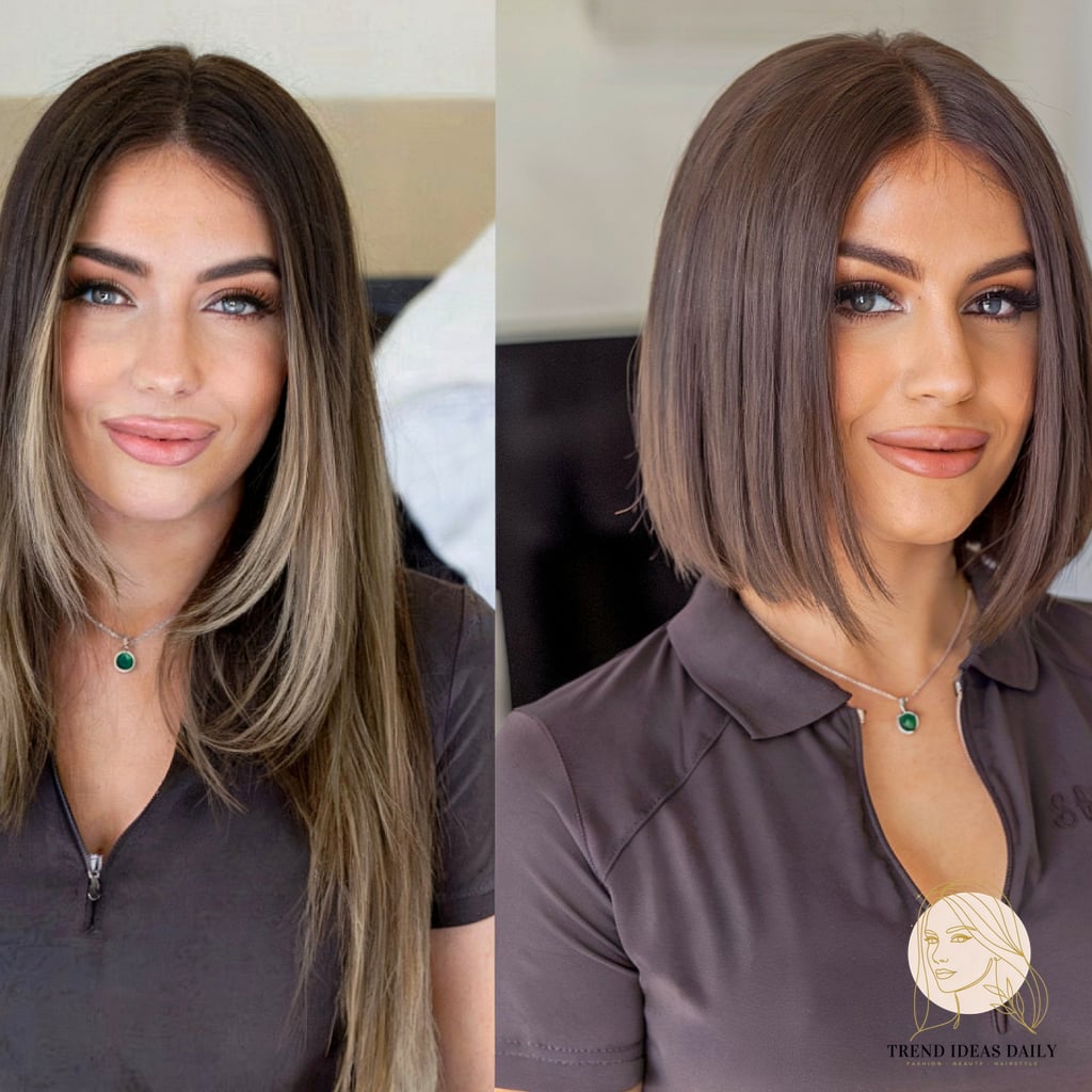 19 Hair Do Short Hair You'll Want to Re-Create Immediately 2 Sleek Neck-Length Blunt Bob