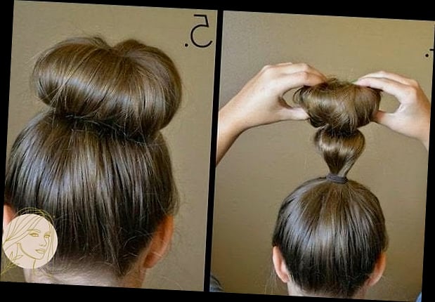 30 Quick And Easy Hairstyles For Short Hair That Are Actually Easy to DIY 24 Sock Bun Alternative for Short Hair