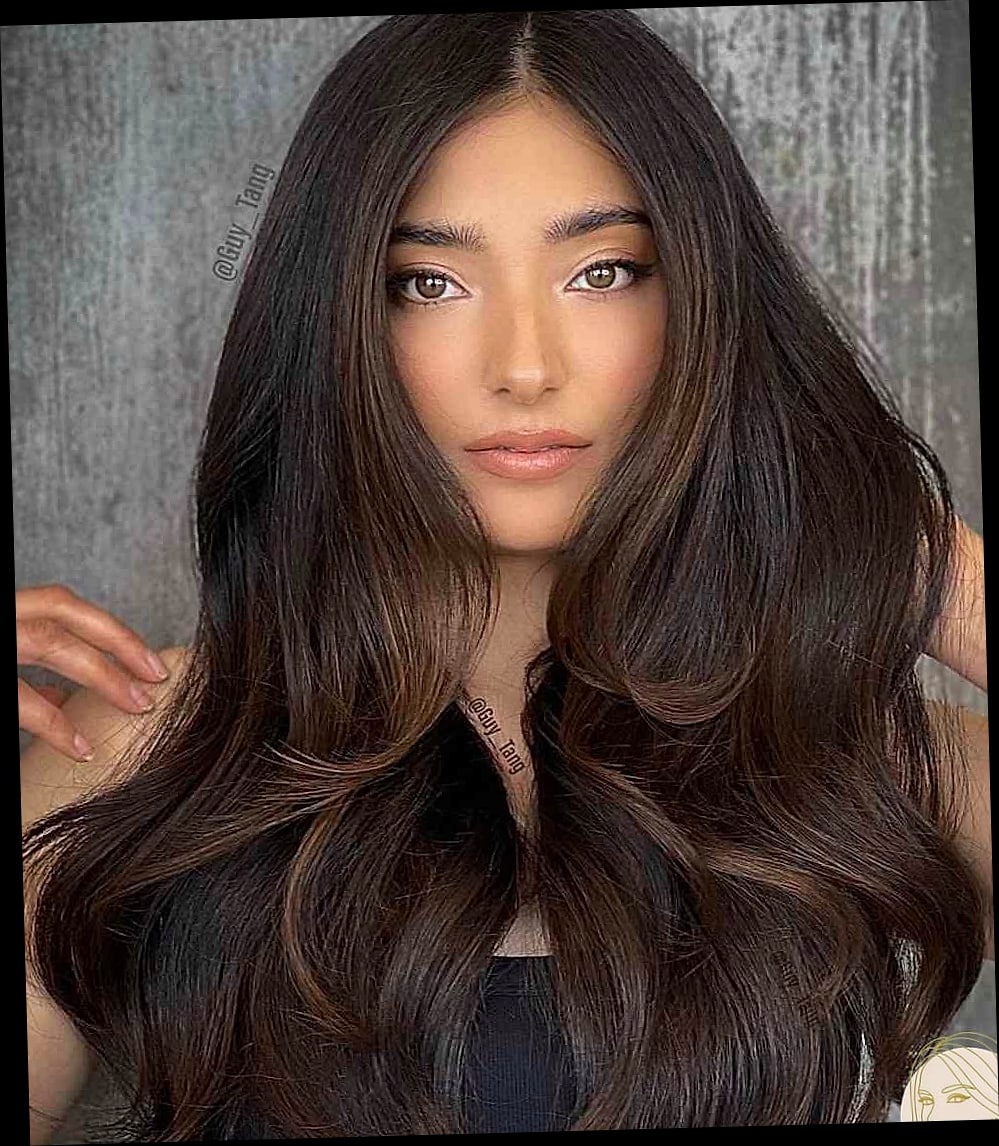 25 Pretty Hairstyles For Medium Hair for When You Need a Fresh Change 22 Stunning Dark Red Balayage That Add Dimension